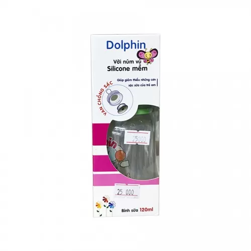Bình Sữa Dolphin Xanh 120ml