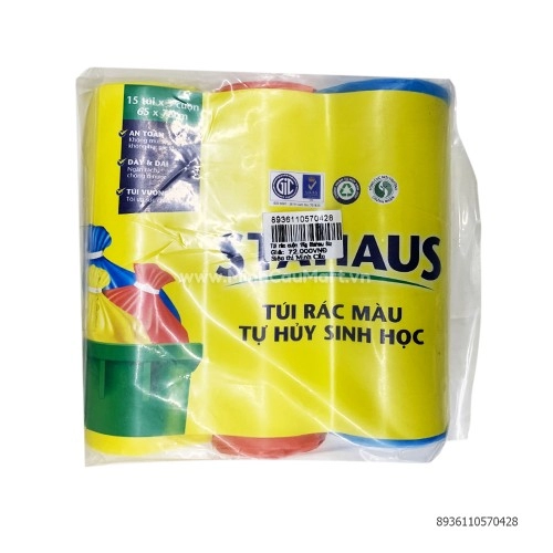 Túi rác cuộn 1Kg Stahau Size 65*78cm Túi rác cuộn 1Kg Stahau Size 65*78cm