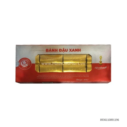 Bánh đậu xanh Trà xanh Hoàng Gia 170g hộp đỏ  Bánh đậu xanh Trà xanh Hoàng Gia 170g hộp đỏ