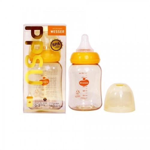 Bình sữa kháng khuẩn Wesser 140ml 