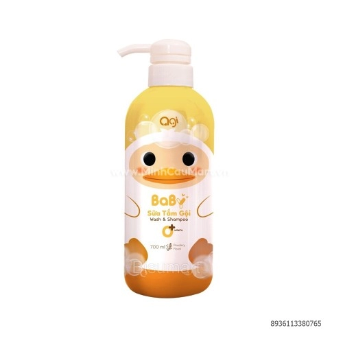 Sữa tắm gội Agi 200ml 700ml Màu Vàng