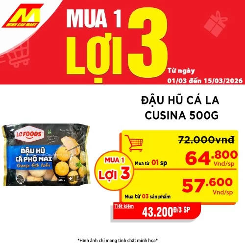 Đậu hũ cá La Cusina 500g                                                                                                                                                                                                                                  