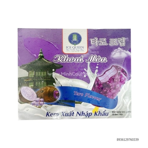 Kem Xuất Nhập Khẩu Tràng Tiền 35 Vị Khoai Môn 10 Que/ Hộp 800G Kem Xuất Nhập Khẩu Tràng Tiền 35 Vị Khoai Môn 10 Que/ Hộp 800G