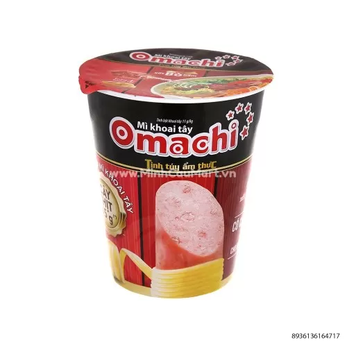 Mì Khoai Tây Omachi Có Thịt Bò Hầm 115g  Mì Khoai Tây Omachi Có Thịt Bò Hầm 115g