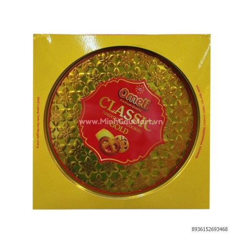 Bánh Quy Omeli Classic Gold 650g HT  Bánh Quy Omeli Classic Gold 650g HT