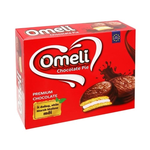 Bánh phủ Omeli chocolate pie 300g Bánh phủ Omeli chocolate pie 300g