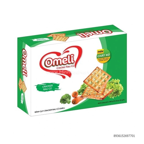 Bánh Omeli cracker rau củ HG 400g