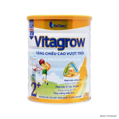 Sữa Bột Vita Grow 2+ 900Gr Cho Trẻ Trên 2 Tuổi  Sữa Bột Vita Grow 2+ 900Gr Cho Trẻ Trên 2 Tuổi