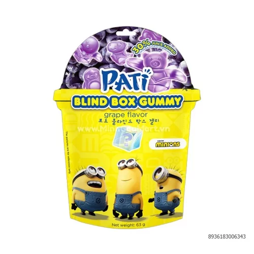 Kẹo dẻo trái cây Pati 63g                                                                                                                                                                                                                                 