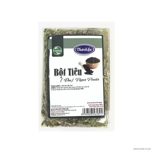 Bột Tiêu Sọ Đen Thành Lộc Gói 50g 