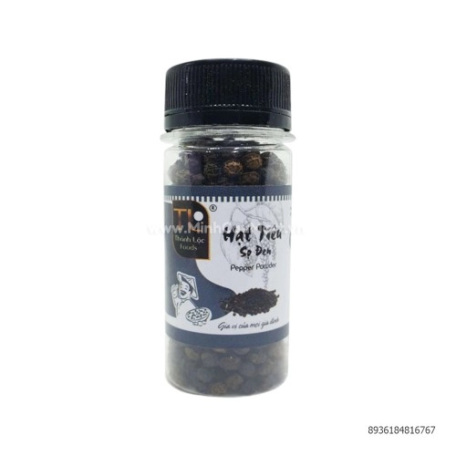 Hạt tiêu sọ đen Thành Lộc lọ 40g Hạt tiêu sọ đen Thành Lộc lọ 40g