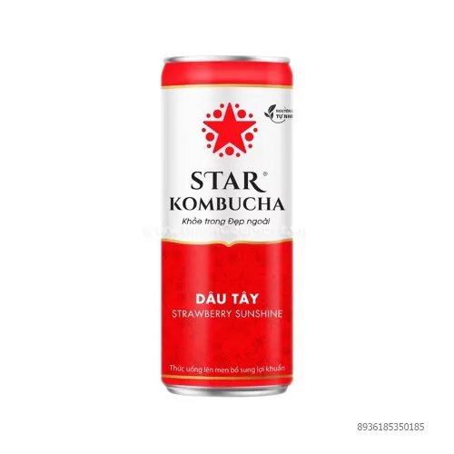 Thức uống lên men Star Kombucha vị dâu 250ml 
