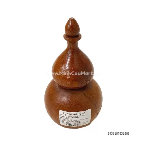 Lọ tăm gỗ hồ lô tre xanh