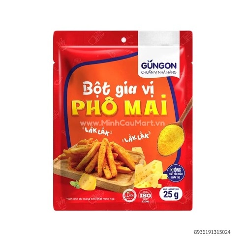 Bột Gia Vị Phô Mai Gungon gói 25G Bột Gia Vị Phô Mai Gungon gói 25G