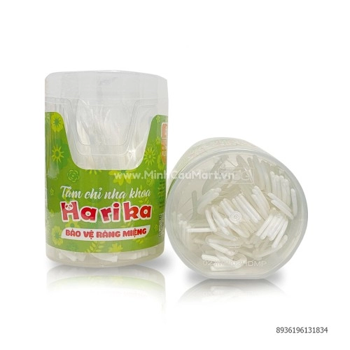 Tăm chỉ nha khoa Harika 50 que hộp tròn