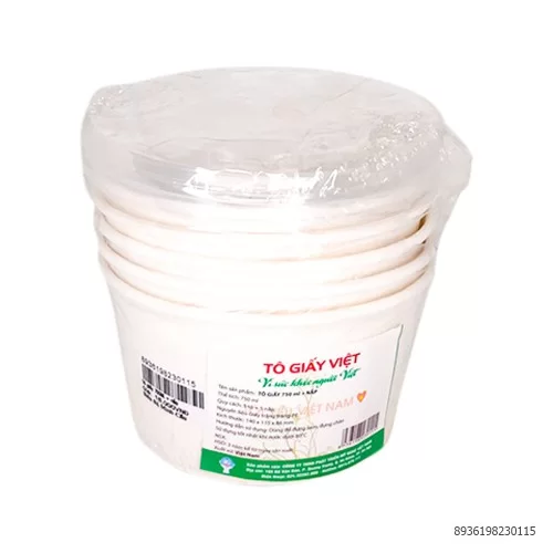 Tô Giấy Có Nắp 750ml
