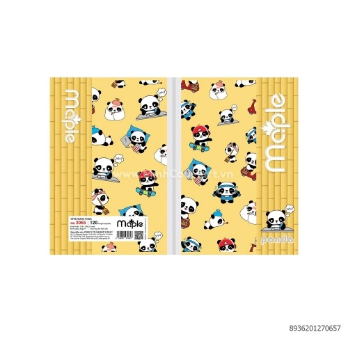 Vở kẻ ngang 120 trang Panda 2065 