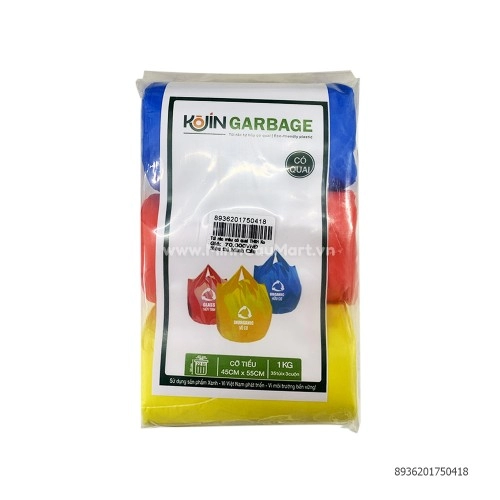 Túi rác màu có quai THSH Kojin 3 cuốn 45*55*1kg