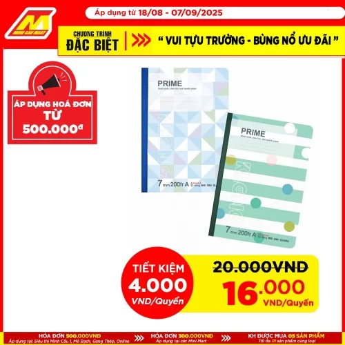 Vở kẻ ngang Deli 200 trang CNB200