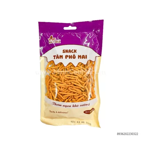 Snack tăm que phô mai Hữu Gia 160gr                                                                                                Snack tăm que phô mai Hữu Gia 160gr