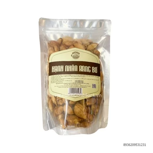Hạnh nhân rang bơ NS3M túi 500g Hạnh nhân rang bơ NS3M túi 500g