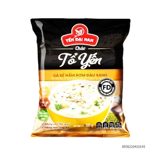 Cháo Yến gà xé nấm rơm đậu xanh Đại Nam