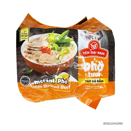 Phở Tươi Thịt Bò Hầm 90g Lốc 5 Gói Phở Tươi Thịt Bò Hầm 90g Lốc 5 Gói