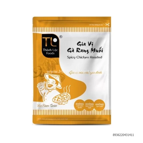 Gia vị gà rang muối Thành Lộc gói 100g                                                                                                                                                                                                                     Gia vị gà rang muối Thành Lộc gói 100g