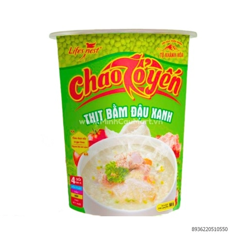 Cháo Tổ Yến Thịt Bằm Đậu Xanh Life's Nest 50G