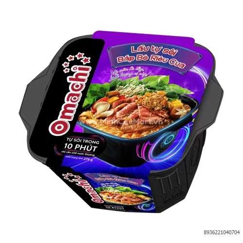 Mì Omachi lẩu bắp bò riêu cua 300g