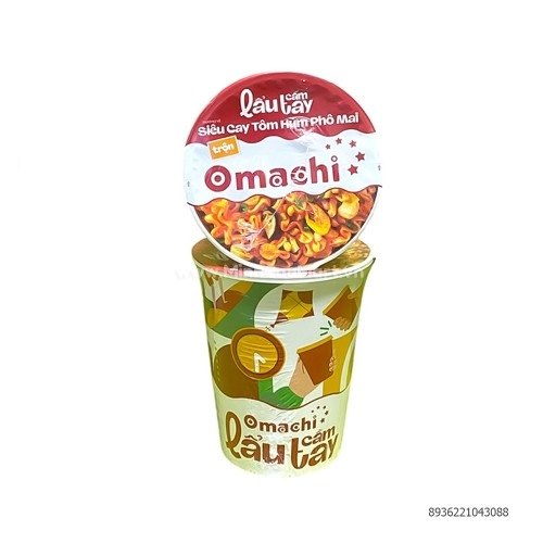 Mì Omachi lẩu cầm tay hương vị tôm hùm phomai 81g