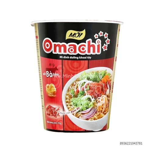 Mì Omachi khoai tây dinh dưỡng xốt bò hầm 69g                                                                                                                                                                                                             
