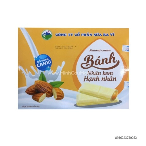 Bánh sữa Ba Vì nhân kem hạnh nhân 170g Bánh sữa Ba Vì nhân kem hạnh nhân 170g