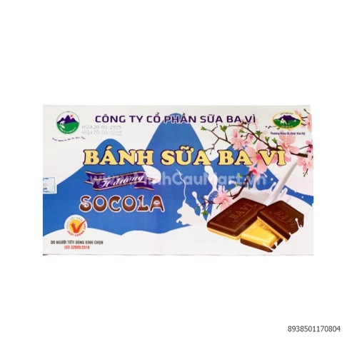 Bánh sữa Socola Ba Vì 150g Bánh sữa Socola Ba Vì 150g