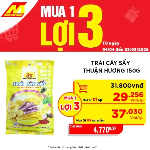 Trái Cây Sấy Thuận Hương 150g