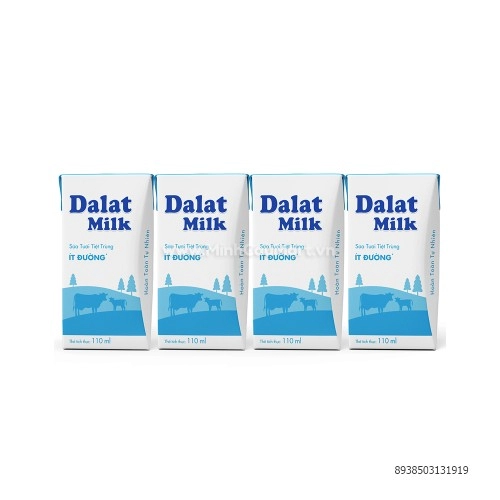 Sữa Đà Lạt milk ít đường 110ml