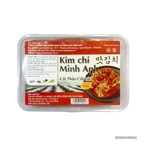 Kim Chi Cải Thảo Cắt Lát Minh Anh 500G