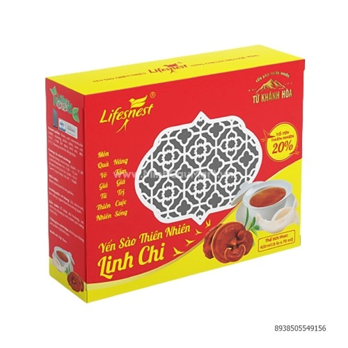 Yến sào thiên nhiên linh chi Lifenest 20% 4 lọ/kẹp