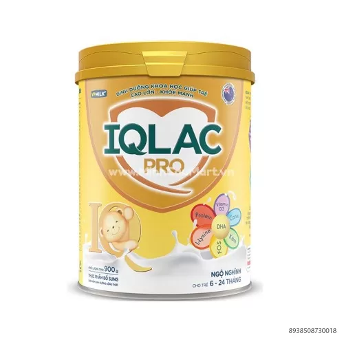 Sữa Bột IQLAC Pro IQ Ngộ Nghĩnh 900Gr Cho Trẻ 6-24 Tháng Tuổi 