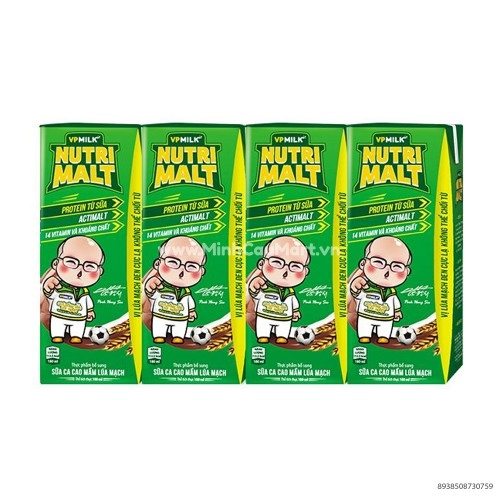 Sữa Tươi Ca Cao Mầm Lúa Mạch Nutrmart Xanh 180ml  Sữa Tươi Ca Cao Mầm Lúa Mạch Nutrmart Xanh 180ml