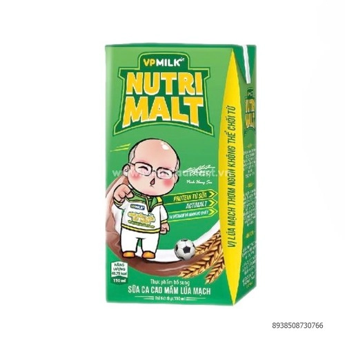 Thức Uống Sữa Cacao Mầm Lúa Mạch Nutri Malt VP Milk 110ML