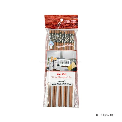 Đũa gỗ xăm xe khảm trai