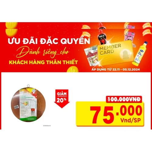 Thớt Thái Hình Tròn To 270*23 MN