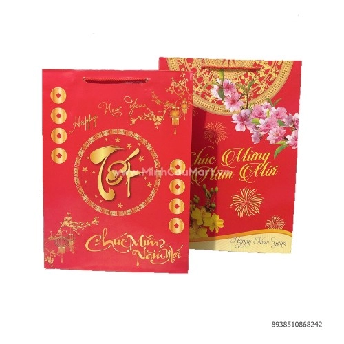 Túi giấy đỏ CM số 3-DTA3