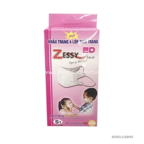 Khẩu Trang Y Tế 3D 20Chiếc/Hộp Trẻ Em Khẩu Trang Y Tế 3D 20Chiếc/Hộp Trẻ Em