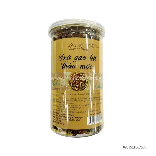 Trà gạo lứt thảo mộc Greenlife 450gr Trà gạo lứt thảo mộc Greenlife 450gr