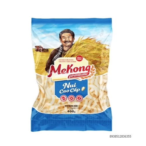 Nui gạo ống dài+ngắn Mekong food 400g                                                                                                                                                                                                                     