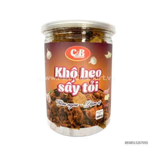 Khô heo sấy tỏi C&B 150g Khô heo sấy tỏi C&B 150g