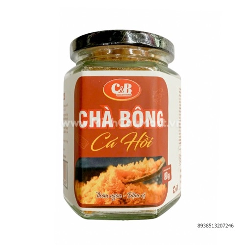 Chà bông cá hồi C&B 80g Chà bông cá hồi C&B 80g
