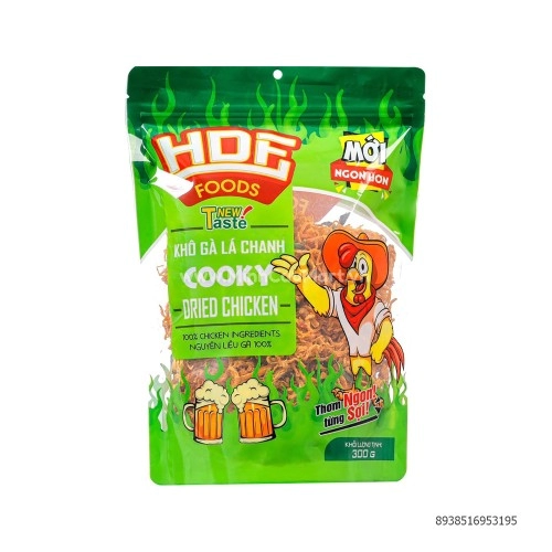Khô gà lá chanh Cooky 300g Khô gà lá chanh Cooky 300g